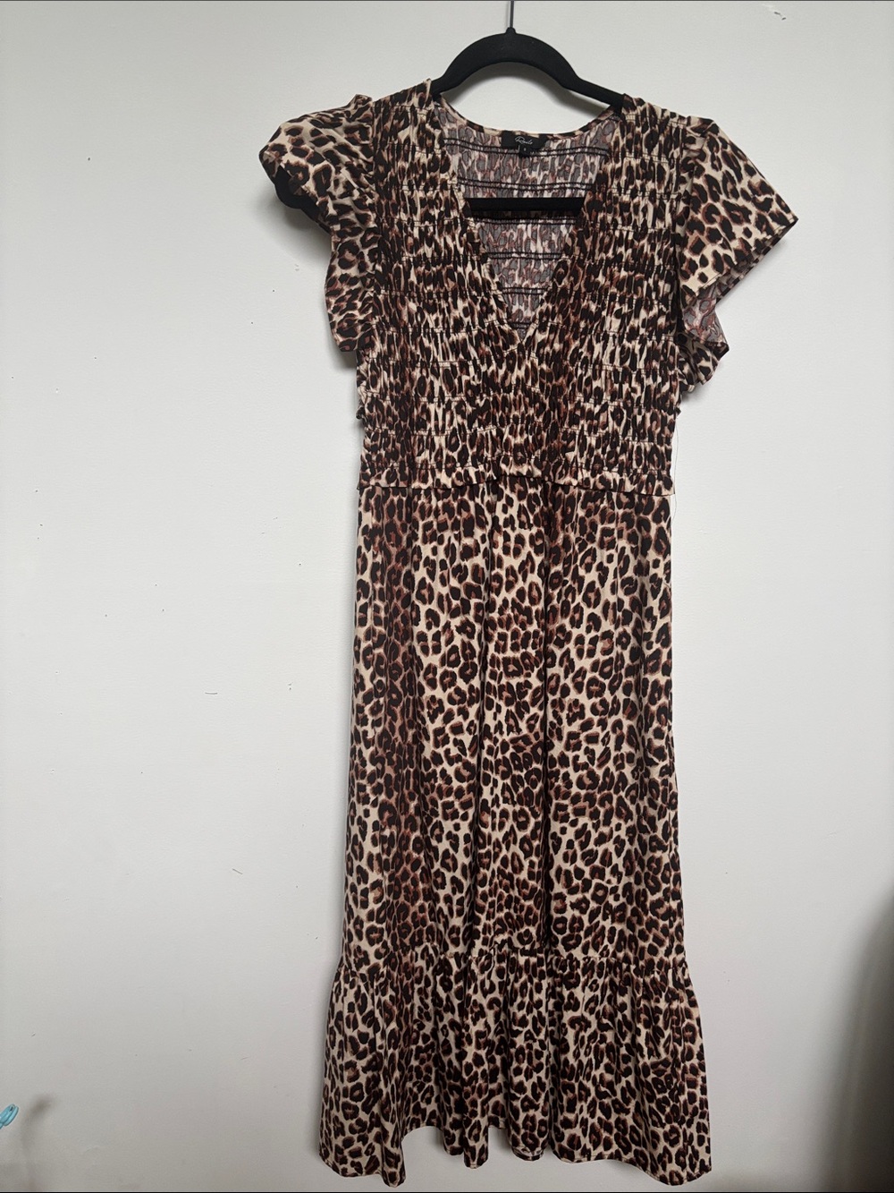Rails Leopard Print Maxi Dress - Beige & Brown leopard print